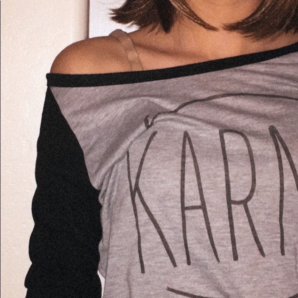 Trendy Off Shoulder Karma Long-sleeve